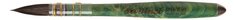 Кисть DaVinci Limited Edition Brush микс белка+синтетика №3, зеленая ручка, в кожаном чехле