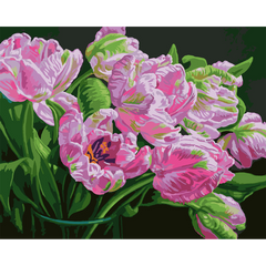 Картина по номерам Изысканные тюльпаны, 40х50 см, Santi