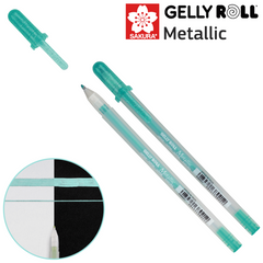 Ручка гелевая, Metallic, Зеленый, Sakura