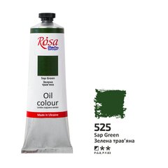 Краска масляная, Зеленая травяная, 100 мл, ROSA Studio