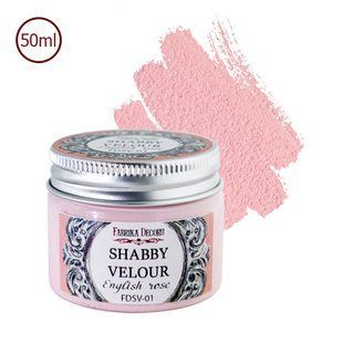 Фарба акрилова Shabby Velour, Англійська троянда, 50 мл, Fabrika Decoru