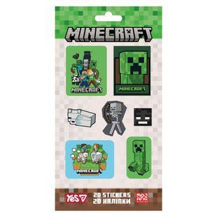 Набор наклеек 2D Yes Minecraft Heroes
