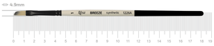 Кисть Breeze 1226A, №1, cинтетика, угловая, короткая ручка, Rosa