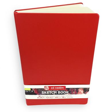 Блокнот для графики Talens Art Creation, 21х29,7 см, 140 г/м2, 80 листов, красный, Royal Talens