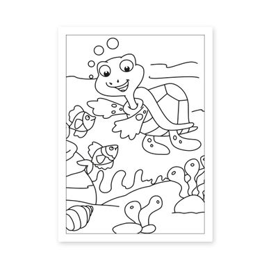 Раскраска Подводные обитатели, А4, 12 страниц, 1Вересня