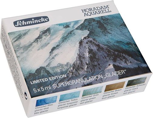 Набор акварельных красок Schmincke Horadam Aquarell Glacier супергрануляция, 5х5 мл