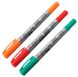 Перманентный маркер Identi Pen, двусторонний, 0,4/1 мм, Оранжевый, Sakura 084511365070 фото 4 с 7