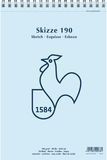 Альбом для рисования на спирали Skizze 190 A4, 190 г/м&sup2;, 50 листов, Hahnemuhle
