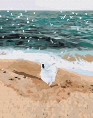 Картина по номерам Фигура на побережье, 40x50 см, Brushme