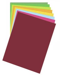 Бумага для дизайна Fotokarton B2, 50x70 см, 300 г/м2, №22 темно-красная, Folia