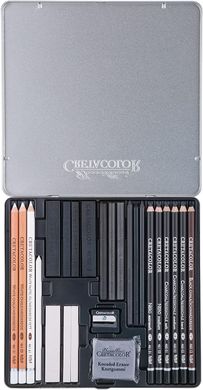 Набір матеріалів для графіки Black & White Box 25 штук, Cretacolor