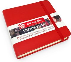 Блокнот для графики Talens Art Creation, 12х12 см, 140 г/м2, 80 листов, красный, Royal Talens