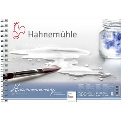 Альбом для акварели на спирали Harmony Watercolour А4, 21х29,7 см, 300 г/м², Rough, 12 листов, Hahnemuhle