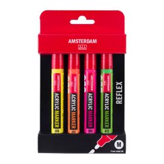 Набор маркеров Amsterdam, Reflex, 4 цвета, Royal Talens