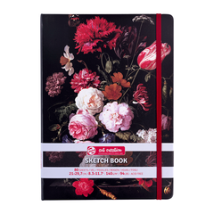 Блокнот для графіки Натюрморт з квітами, А4, 21х29,7 см, 140 г/м2, білий, 80 аркушів, Royal Talens