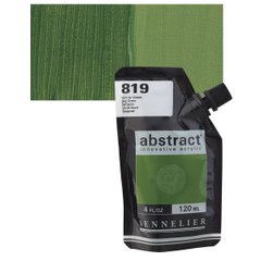 Краска акриловая Sennelier Abstract, Зеленый травяной №819, 120 мл, дой-пак