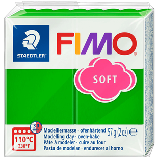 Пластика для біжутерії Soft, тропічна зелена, 57 г, Fimo
