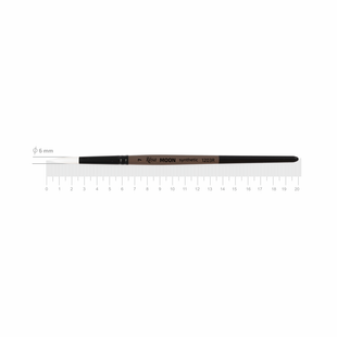 Кисть синтетическая круглая MOON 1203R №7, короткая ручка, ROSA
