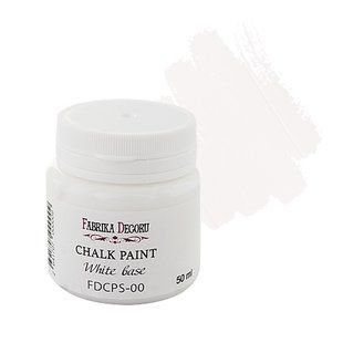 Крейдяна фарба Chalk Paint, Білий, 50 мл, Fabrika Decoru