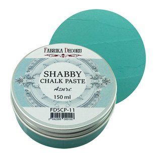 Меловая паста Shabby Chalk Paste, Лазурная, 150 мл, Fabrika Decoru