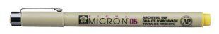 Лайнер PIGMA Micron (0.5), 0,45 мм, Желтый, Sakura