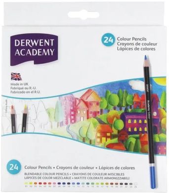 Набір кольорових олівців Academy, 24 штуки, Derwent