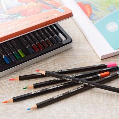Набор цветных карандашей Academy, 24 штуки, Derwent