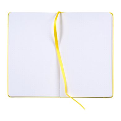 Блокнот Bulletjournal Желтый, 13х21 см, 140 г/м2, 64 листа, белый, в точку, Bruynzeel