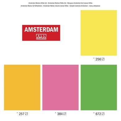Набор маркеров Amsterdam, Reflex, 4 цвета, Royal Talens
