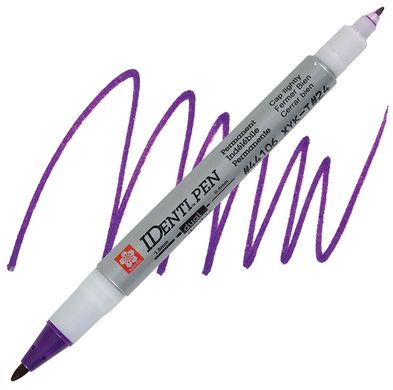Перманентный маркер Identi Pen, двусторонний, 0,4/1 мм, Фиолетовый, Sakura