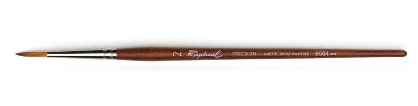 Кисть для акварели Raphaël Precision 8504, синтетика, круглая, №2
