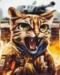 Картина по номерам Котик Ягуар &copy;Марианна Пащук, 40х50 см, Brushme