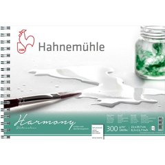 Альбом для акварели на спирали Harmony Watercolour А4, 21х29,7 см, 300 г/м², HP, 12 листов, Hahnemuhle
