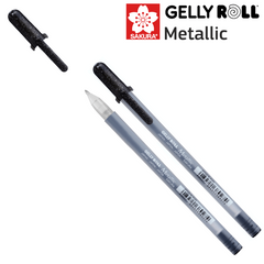Ручка гелевая, Metallic, Черный, Sakura
