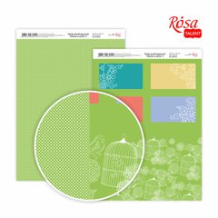 Бумага дизайнерская Нежность цветов №3, А4, 21x29,7 см, 250г/м², двусторонняя, ROSA TALENT