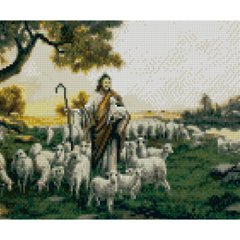 Алмазная мозаика Strateg ПРЕМИУМ Пастырь Божий 30х40 см HX161