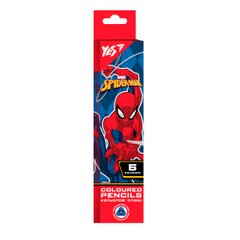 Набор цветных карандашей Marvel Spiderman, 6 цветов, YES