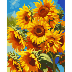 Картина за номерами Яскраві соняшники, 40х50 см, Santi