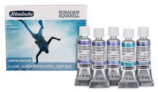 Набір акварельних фарб Schmincke Horadam Aquarell Deep Sea супергрануляція, 5х5 мл