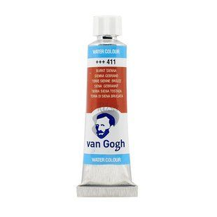 Фарба акварельна Van Gogh (411), Сієна палена, туба, 10 мл, Royal Talens