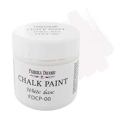Меловая краска Chalk paint, Белый, 150 мл, Fabrika Decoru