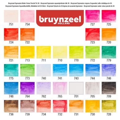 Набір акварельних олівців EXPRESSION 36 штук, Bruynzeel