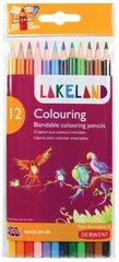 Набір кольорових олівців Lakeland Colouring Wallet, 12 штук, Derwent
