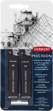 Сменные стержни к механическим карандашам Precision 0,5 мм, Derwent