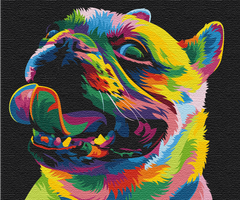 Картина за номерами Райдужна собака, 40х50 см, Brushme