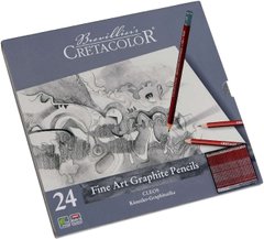 Набір графітних олівців Cleos 24 штуки, Cretacolor