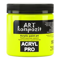 Акриловая краска ART Kompozit, салатовая флуоресцентная (552), 430 мл