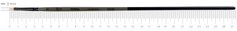 Кисть Terra 1608F, №0, cинтетика, плоская, длинная ручка, Rosa