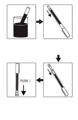 Набор пустых контейнеров для чернил Kuretake Karappo-Pen Fine Brush 5 штук