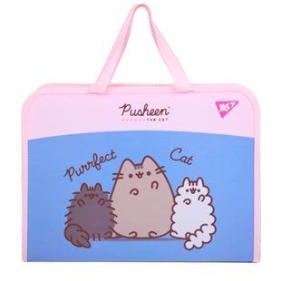 Папка-портфель Yes Pusheen FC на блискавці з тканинними ручками